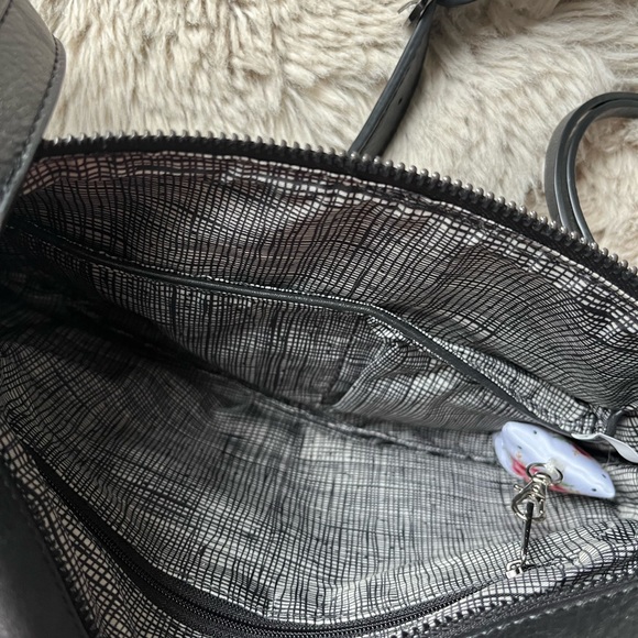 New without tags - dark slate gray crossbody bag with tassels - Picture 3 of 3